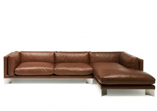 Модульный диван из кожи Soft Bench Pelle