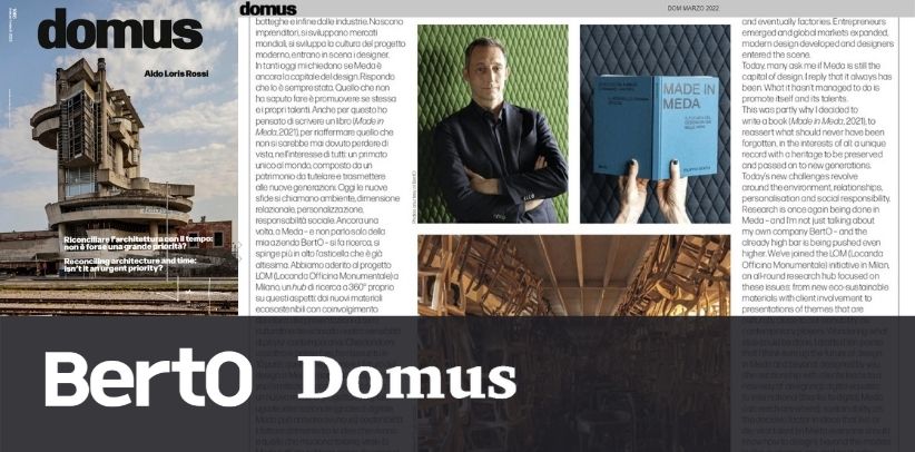 Domus Мнения: Filippo Bertoрассказывает о MADE IN MEDA