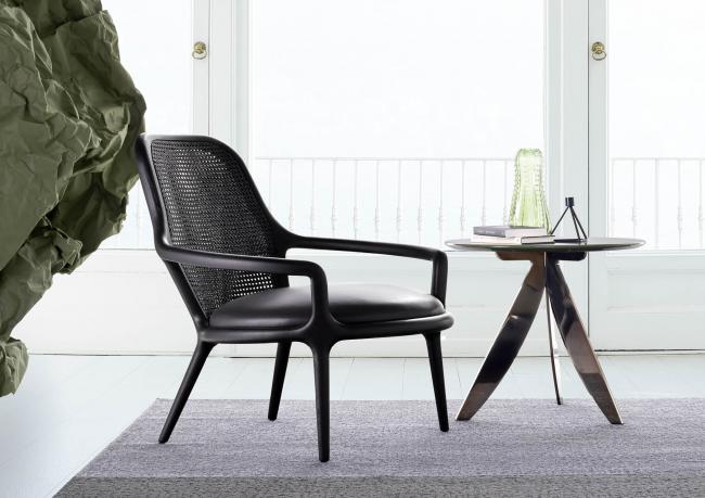 Кресло по дизайну Patti черное со столиком Circus - БертО