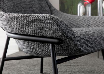 Кресло по дизайну со структурой из стали Hanna – BertO Salotti
